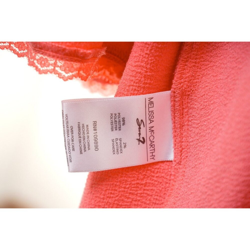 Melissa McCarthy Seven7 Top Lace Ruffle Sleeve Blouse Women's Sz 2X - Picture 13 of 16